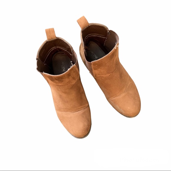 Ardene Tan Ankle Suede Booties - Picture 2 of 5
